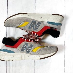New Balance Red and Yellow Sneakers